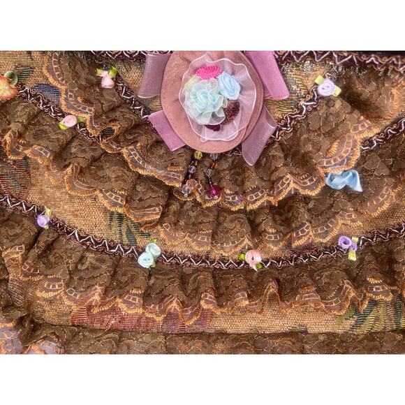 Mountain Mamas Lace and Brocade Boho Handbag NWT - Picture 2 of 7